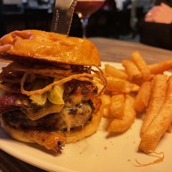 Brickhouse Brands - Brickhouse burger with fries.