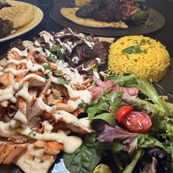 Hashtag 48 Modern kitchen - Mixed schwarma plate - Middle Eastern Near Me - Chandler, Arizona