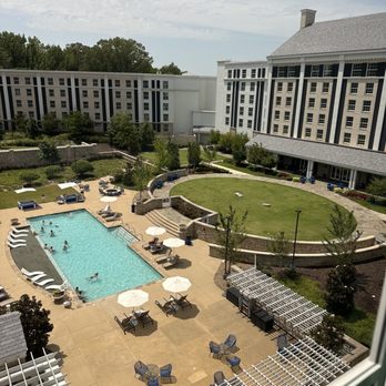 The Guest House At Graceland - Beautiful view of the pool from our room! - Hotels Near Me - Memphis, Tennessee The Guest House At Graceland - Beautiful view of the pool from our room! - Hotels Near Me - Memphis, Tennessee