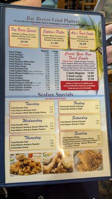 Menu photo 1 Bay Breeze Seafood Hendersonville, NC Menu photo 1 Bay Breeze Seafood Hendersonville, NC