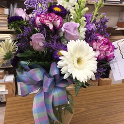 Edgar Flower and Gift Shops - I called and said "do something purple and white" and this is the gorgeous beauty she created.