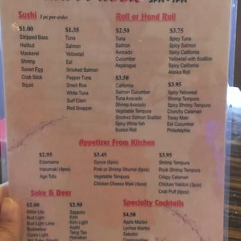 Sakura - Happy hour menu - Sushi Bars Near Me - Pearland, Texas