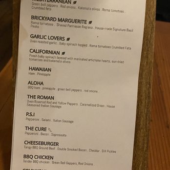 Brickyard Pizza - Pizza menu - Pizza Near Me - Victoria, British Columbia
