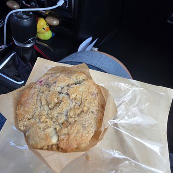 Honey & Leaven - Raspberry black & white muffin - Bakeries Near Me - Richlands, North Carolina