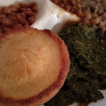 Speed Queen Bar-B-Q - Three sides plate. Mixed greens, black eyed peas, baked beans and cornbread. - Barbeque Near Me - Milwaukee, Wisconsin Speed Queen Bar-B-Q - Three sides plate. Mixed greens, black eyed peas, baked beans and cornbread. - Barbeque Near Me - Milwaukee, Wisconsin