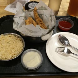 Wingstop - they were nice enough to give me hot buffalo sauce for my tenders because these didnt come with the base sauce.