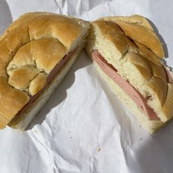 Rinaldi's of Redondo - A $14.50 child's portion of plain "thin" sliced bologna on a roll"