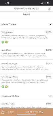 Menu photo 2 Karam Restaurant & Bar Portland, OR Menu photo 2 Karam Restaurant & Bar Portland, OR