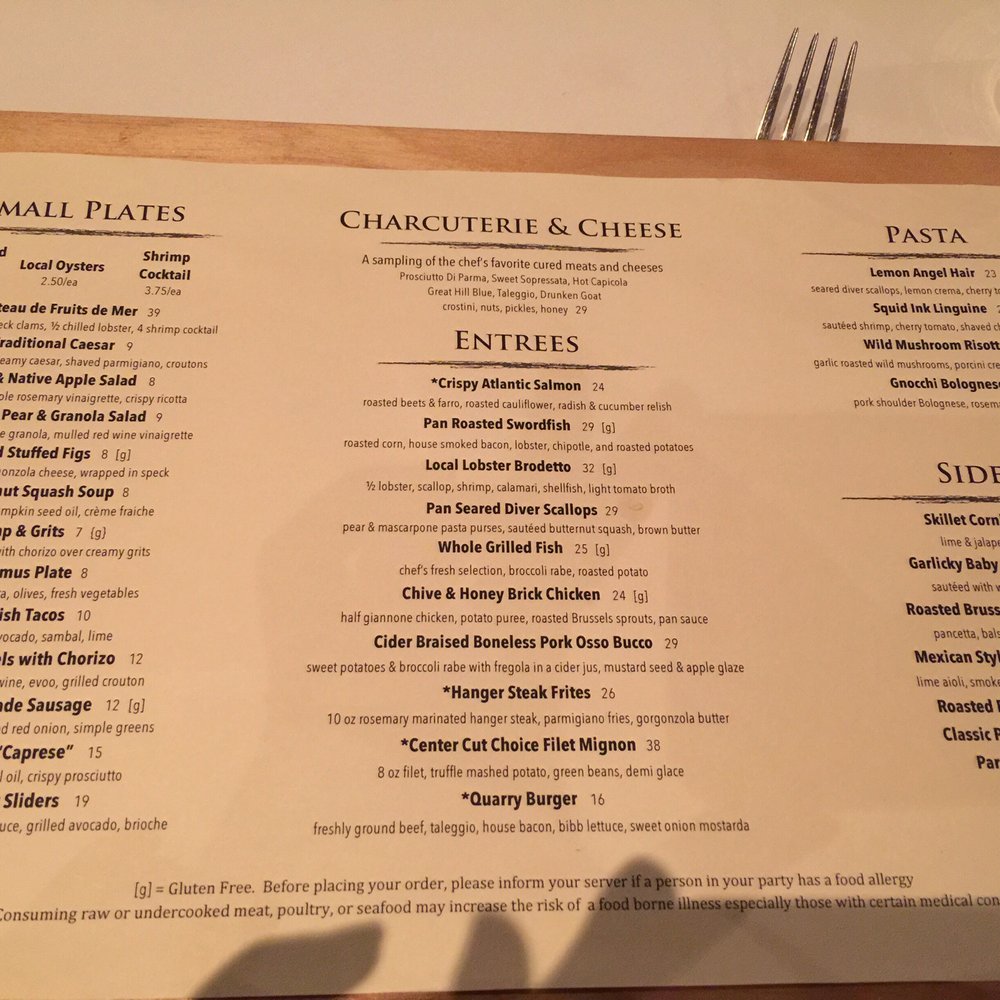 The Quarry Restaurant - Italian Near Me - Hingham, Massachusetts
