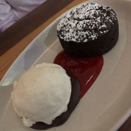 The chocolate cake