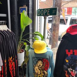 Everything Ellum - Front of store with  jacket display