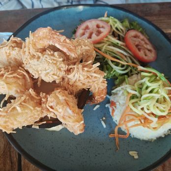 Chiltepín Marisquillos - Coconut Shrimp platter - Seafood Near Me - Playa del Carmen, ROO