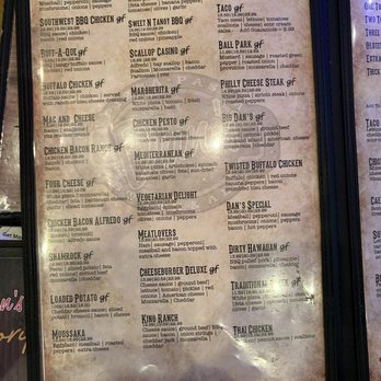 Dan's Place - The most amount of GF Pizza choices I've seen! - Pizza Near Me - West Greenwich, Rhode Island