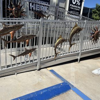 Moon Valley Nurseries - Beautiful fish Art outside on the ramp - Nurseries & Gardening Near Me - El Cajon, California