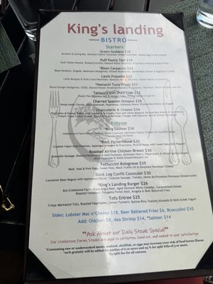 Menu photo 7 King's Landing Bistro Springdale, UT Menu photo 7 King's Landing Bistro Springdale, UT