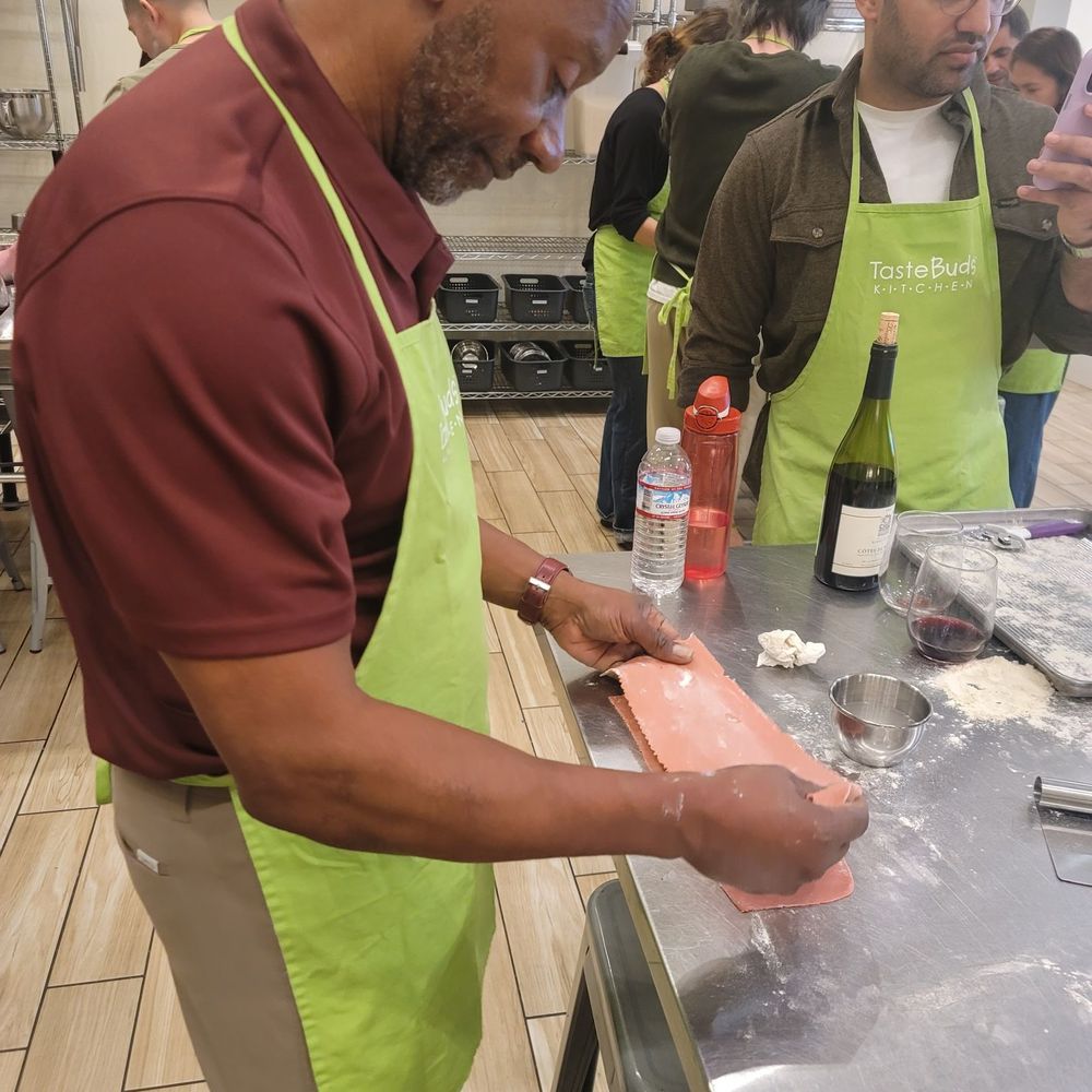 Taste Buds Kitchen - Making pink ravioli from scratch! - Team Building Activities Near Me - San Jose, California Taste Buds Kitchen - Making pink ravioli from scratch! - Team Building Activities Near Me - San Jose, California