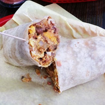 Nick's Deli - Breakfast burrito ($5.95) plus beans for $1. Bomb - Delis Near Me - Seal Beach, California