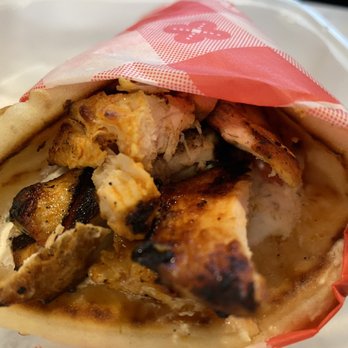 Greca Estiatorio - Chicken Souvlaki in Pita - solid - Greek Near Me - White Plains, New York Greca Estiatorio - Chicken Souvlaki in Pita - solid - Greek Near Me - White Plains, New York