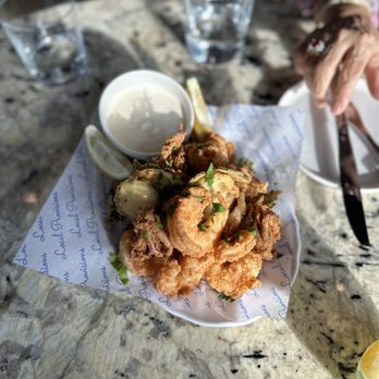 Local Provisions - Fritto Misto calamari, shrimp, zucchini & malt aioli - Italian Near Me - Sterling, Virginia Local Provisions - Fritto Misto calamari, shrimp, zucchini & malt aioli - Italian Near Me - Sterling, Virginia
