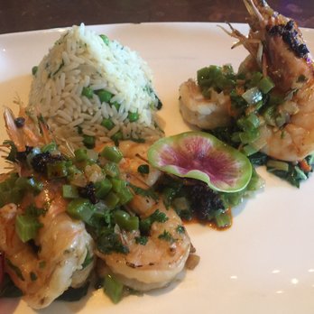 Hugo's - Camarones Al Mojo De Ajo. Such tender and flavorful shrimp! - Mexican Near Me - Houston, Texas