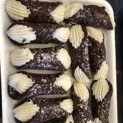 Photo of Del Prete Italian Pastry - Bridgeport, CT, United States. Chocolate cannoli