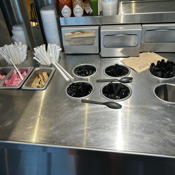 Chipotle Mexican Grill - Condiment area - Mexican Near Me - Columbia, South Carolina Chipotle Mexican Grill - Condiment area - Mexican Near Me - Columbia, South Carolina