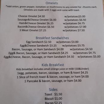 Korner Cafe - a menu for breakfast - Desserts Near Me - Latham, Illinois Korner Cafe - a menu for breakfast - Desserts Near Me - Latham, Illinois