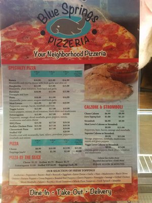Menu photo 7 Blue Spring Pizza Orange City, FL