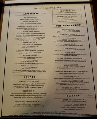 Menu photo 6 Langan's New York, NY