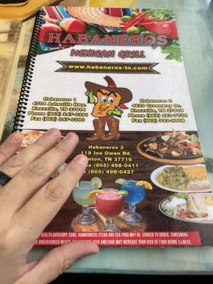 Menu photo 1 Habaneros Knoxville, TN Menu photo 1 Habaneros Knoxville, TN