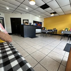 Inside seating and register