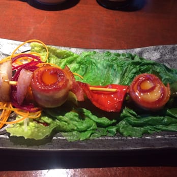 Mikado Ryotei - Bacon wrapped scallops. OMG good! - Sushi Bars Near Me - Austin, Texas Mikado Ryotei - Bacon wrapped scallops. OMG good! - Sushi Bars Near Me - Austin, Texas