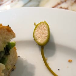 Café Eskeles - We had no idea what this was, but it tasted like a caper.