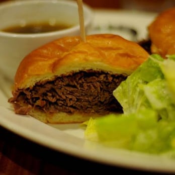 Eat Chow - french dip- herb & salted prime ribeye, pan drip ajus, horseradish cream on brioche bun ($12) - Breakfast & Brunch Near Me - Costa Mesa, California Eat Chow - french dip- herb & salted prime ribeye, pan drip ajus, horseradish cream on brioche bun ($12) - Breakfast & Brunch Near Me - Costa Mesa, California