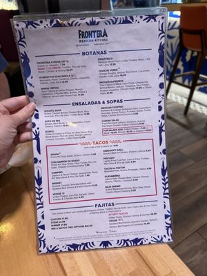 Menu photo 4 Frontera Mexican Kitchen Buford, GA