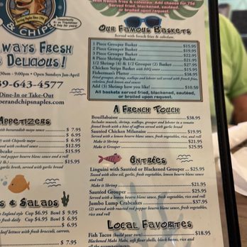 Grouper & Chips - Seafood Near Me - Naples, Florida