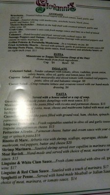 Menu photo 5 Giovanni's Restaurant Munster, IN