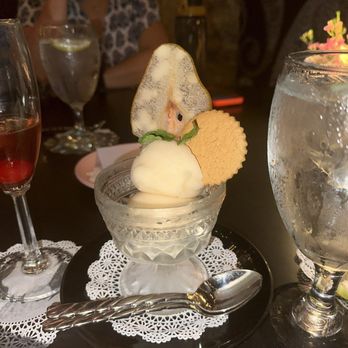 The Glitz - Gingered Pear Sorbet dessert - Perfectly fresh and delicious. The most wonderful fresh pear flavor without being too sweet! - New American Near Me - Versailles, Kentucky