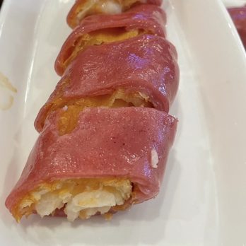 Chef Tony - Red Rice Roll w/ Donut & Shrimp - Dim Sum Near Me - Richmond, British Columbia Chef Tony - Red Rice Roll w/ Donut & Shrimp - Dim Sum Near Me - Richmond, British Columbia