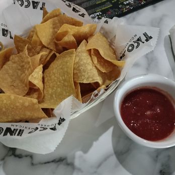 Taco Inc Modern Mexican - Hot corn chips and spicy salsa! - Mexican Near Me - Olean, New York