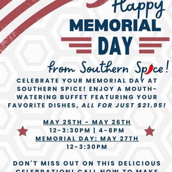 Southern Spice - Buffet 5/25/24 - Indian Near Me - New Hyde Park, New York Southern Spice - Buffet 5/25/24 - Indian Near Me - New Hyde Park, New York