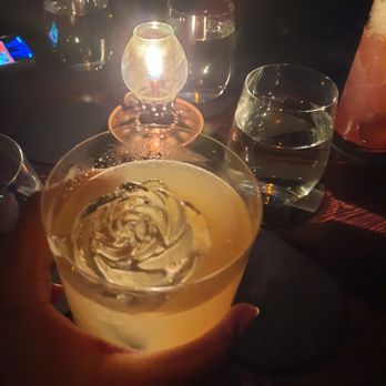 Here Nor There - Petal Talk (rose ice) - Cocktail Bars Near Me - Austin, Texas
