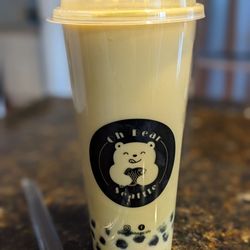 Oh Bear Café & Teahouse - Matcha green milk tea with boba (not really matcha, more regular green tea)