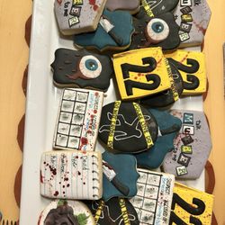 22nd Birthday cookies