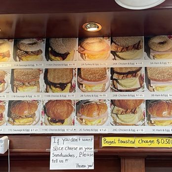 Bagel Place Cafe - Sandwich menu - Bagels Near Me - Sunnyvale, California