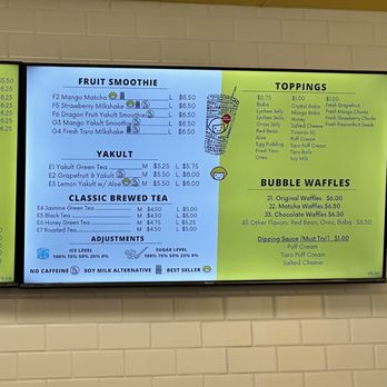 Happy Lemon - Menu - Bubble Tea Near Me - Castro Valley, California