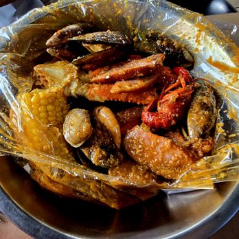 The Asian Cajun - Mini boil. All in sauce. Hot spicy - Cajun/Creole Near Me - Denver, Colorado The Asian Cajun - Mini boil. All in sauce. Hot spicy - Cajun/Creole Near Me - Denver, Colorado