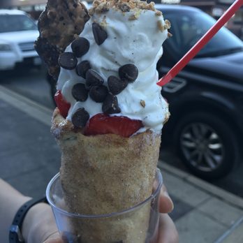 The DoughCone - Churro with cookie dough batter lining - Food Trucks Near Me The DoughCone - Churro with cookie dough batter lining - Food Trucks Near Me