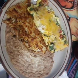 Spinach omelette