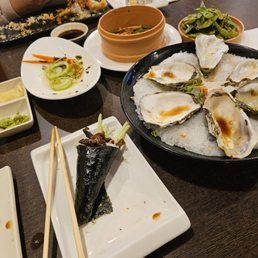 I ate all the oysters by myself I ate all the oysters by myself